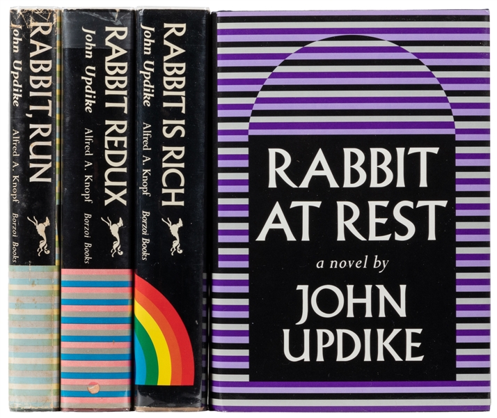  UPDIKE, John (1932-2009). Group of 4 First Trade Editions o...