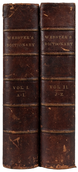  WEBSTER, Noah (1758-18943). An American Dictionary of the E...