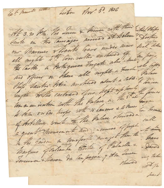  [PORTUGUESE “BELENZADA AFFAIR”]. Manuscript Account (by an ...