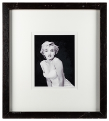 GREENE, Milton (American, 1922-1982). Marilyn Monroe - Ballerina Sitting B&W (B-08). 1954, later printing. 