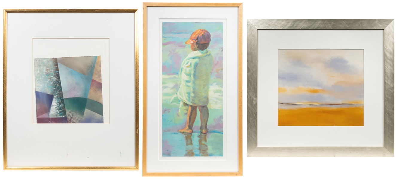  Three Works / Pastel Tones. Circa 1990s-2000s. Includes one...