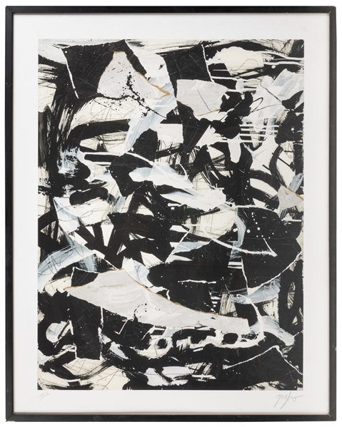  [PRINTS]. ARTIST UNKNOWN. Untitled / Abstract Expressionist...