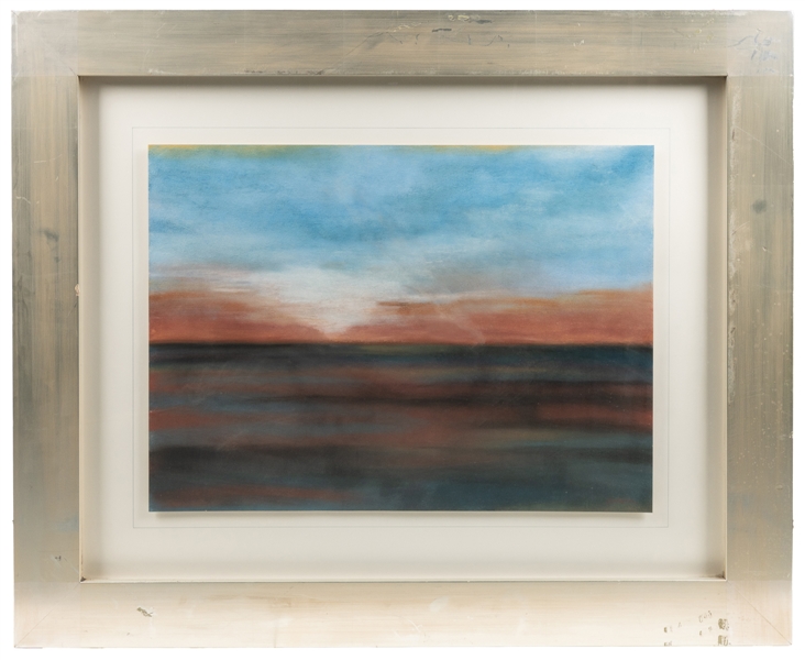  [PASTEL]. ARTIST UNKOWN. Untitled / Landscape with Water [I...