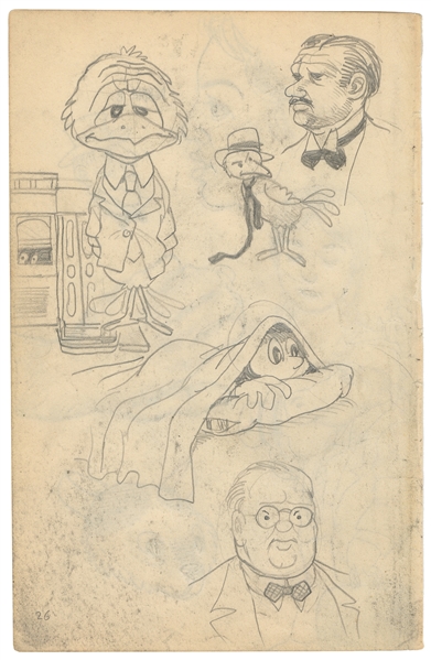  CRUMB, Robert (American, b. 1943). Sketchbook Page. [Circa ...