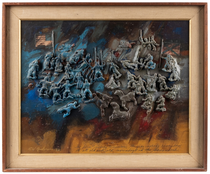  ANDERSEN, Robert (American, 1933-2022). Untitled. (Blue vs ...