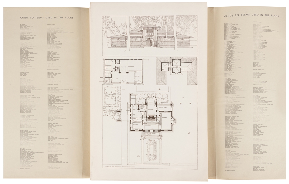  [ARCHITECTURE]. WRIGHT, Frank Lloyd (1867–1959). Buildings,...