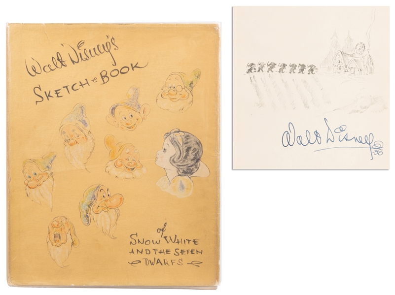  [WALT DISNEY STUDIOS]. “Walt Disney’s Sketch Book of Snow W...