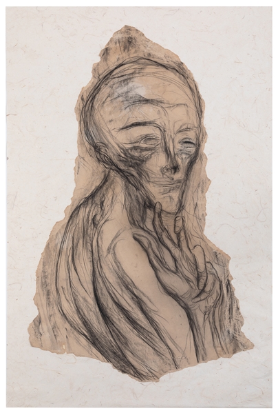  GOLUB, Leon (American, 1922-2004) Untitled. Not dated. Char...