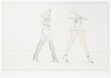  STEINBERG, Saul (American, 1914–1999). Legs. Los Angeles: G...