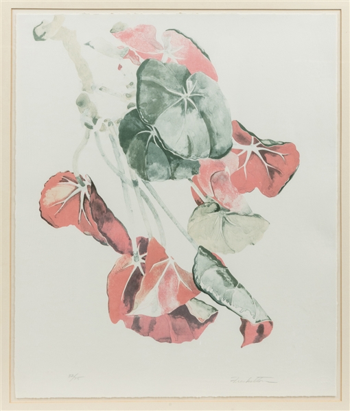  FRECKELTON, Sondra (American, 1936-2019). Flowers and Leave...