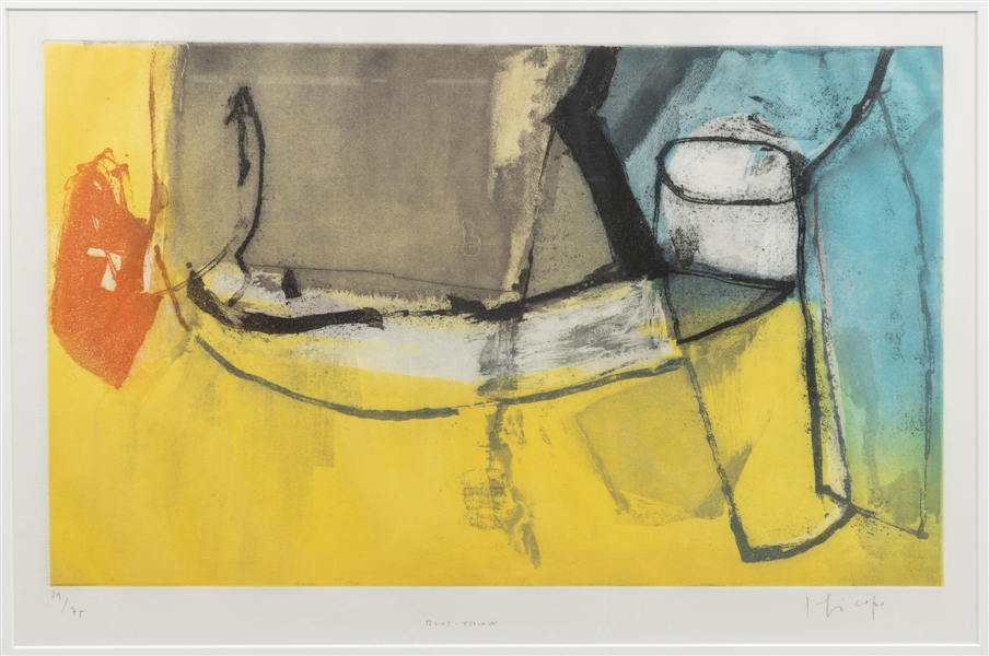  ARTIST UNKNOWN (American, 20th century). Blue-Yellow. Not d...