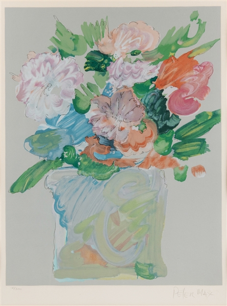  MAX, Peter (American, b. 1937). Spring Bouquet. 1977. Color...