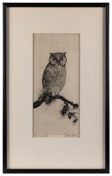  SWANN, James (American, 1905-1985). Three etchings: The Wis...