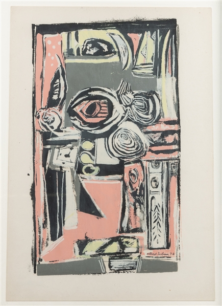  URBAN, Albert (German, 1909-1959)). Two Untitled Prints. 19...