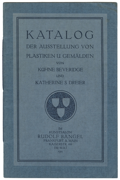  [EXHIBITION EPHEMERA]. KATALOG. (In German). Katherine Drei...