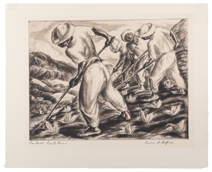  HOFFMAN, Irwin David (American, 1901–1989). Pastoral Puerto...