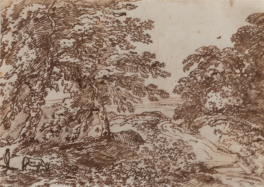  KOBELL, Franz (German, 1749-1822). Untitled. (A Wooded Land...