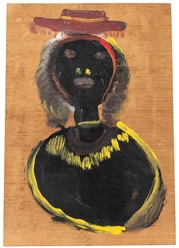  SUDDUTH, Jimmy Lee (American, 1910-2007). Indian. Not dated...