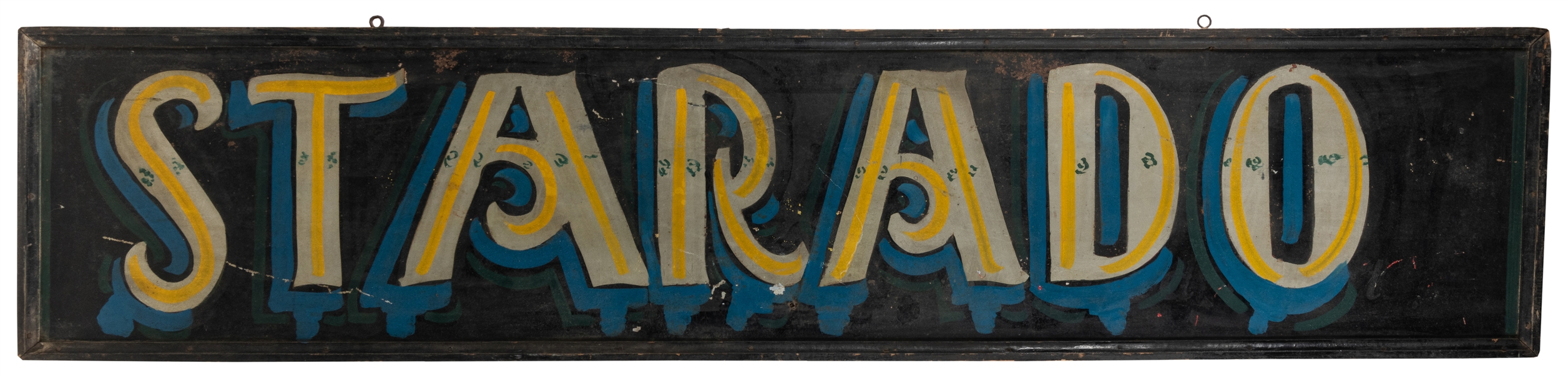  [CARNIVAL]. STARADO. Signage for Performing Act. (American,...