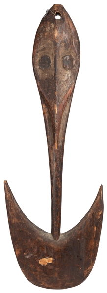  [ETHNOGRAPHIC]. Carved suspension hook [Sepik River, New Gu...