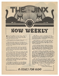  ANNEMANN, Ted (1907-1942). The Jinx Subscriber Renewal Post...