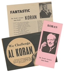  KORAN, Al (Edward Doe, 1914 – 1972). Al Koran Memorial Grou...