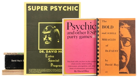  [PSYCHIC]. HOY, David (1930 – 1981). Group of newsletters, ...