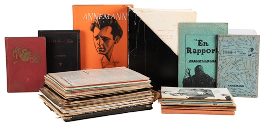  ANNEMANN, Theodore (1907 – 1942). Group of books, booklets,...