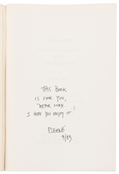  BURGER, Eugene (1939 – 2017). Collection of Signed First Ed...