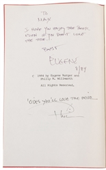  BURGER, Eugene (1939 – 2017). Collection of Signed First Ed...