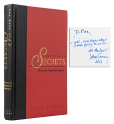  CARNEY, John (b. 1958). The Book of Secrets. [Los Angeles]:...