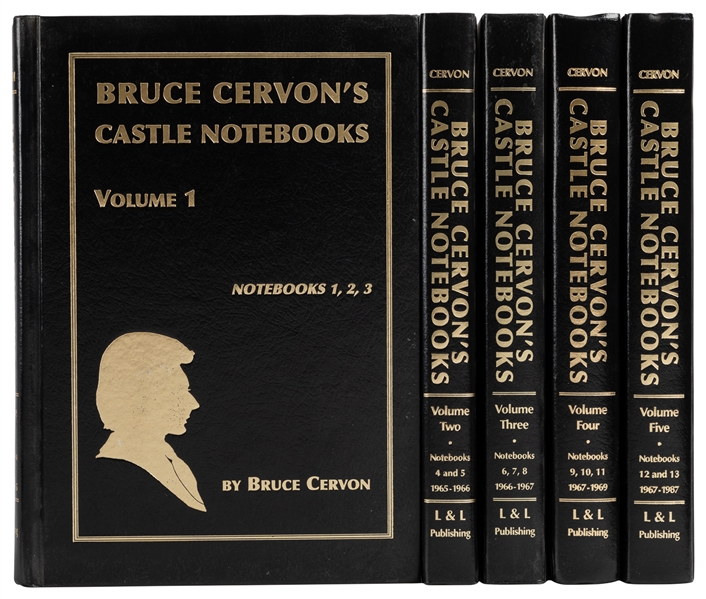  CERVON, Bruce (1941 – 2007). Bruce Cervon’s Castle Notebook...