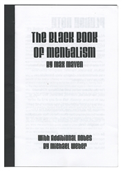  MAVEN, Max (1950 – 2022). The Black Book of Mentalism. [Los...