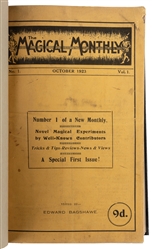  Magical Monthly. Edward Bagshawe. V1 N1 (Oct. 1923) – V3 N1...