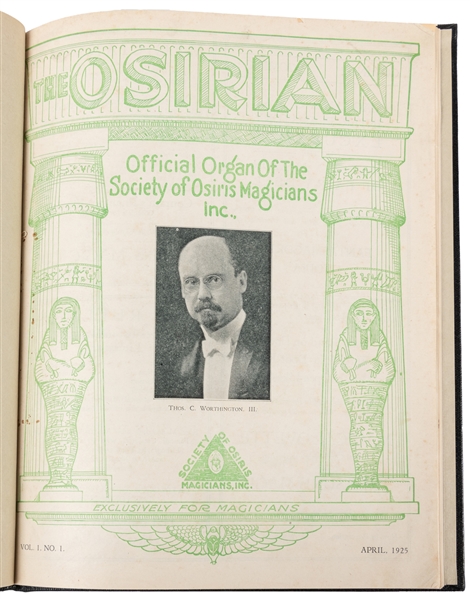  Osirian. Al Snyder. V1 N1 (Apr. 1925) – V1 N6 (Sep. 1925). ...