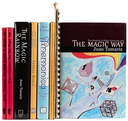  TAMARIZ, Juan (b. 1942). Group of 8 magic books and booklet...