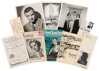  KEATING, Fred (1901 – 61). Collection of Keating Memorabili...