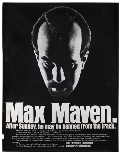  MAVEN, Max (1950 – 2022). Max Maven. After Sunday he May be...