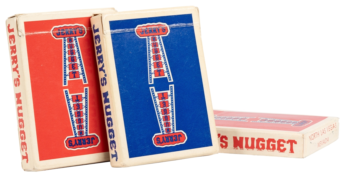  Three Original Decks of Jerry’s Nugget Casino Playing Cards...