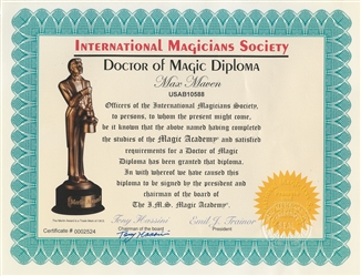  Max Maven’s Merlin Award. International Magicians Society, ...