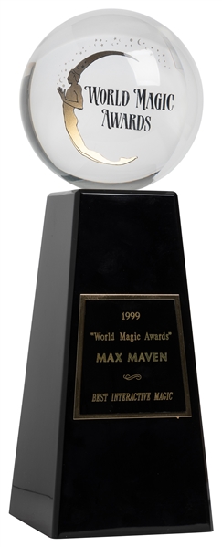  Max Maven’s World Magic Award. 1999. Award for “Best Intera...