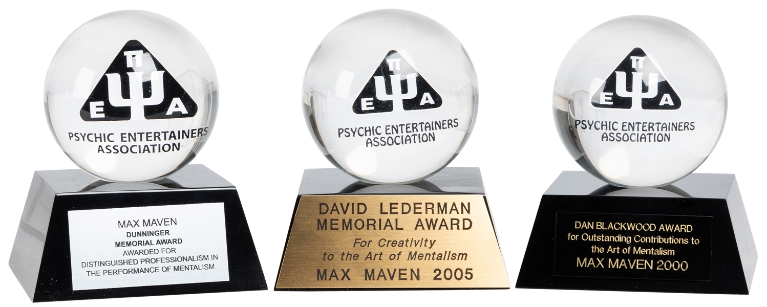  Max Maven’s Psychic Entertainers Association Awards. Includ...