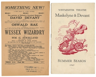  [DEVANT, David (1868–1941)]. Glasgow Society of Magicians (...