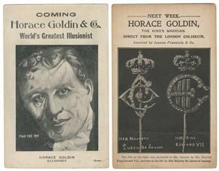  GOLDIN, Horace (Hyman Elias Goldstein, 1873 – 1939). Horace...