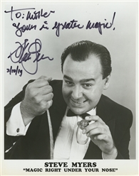  [PHOTOGRAPHS - MAGICIANS]. Collection of 8 Autographed Head...