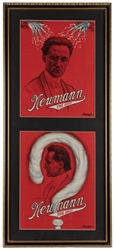  NEWMANN, C.A. George. Newmann the Great. Two window card po...