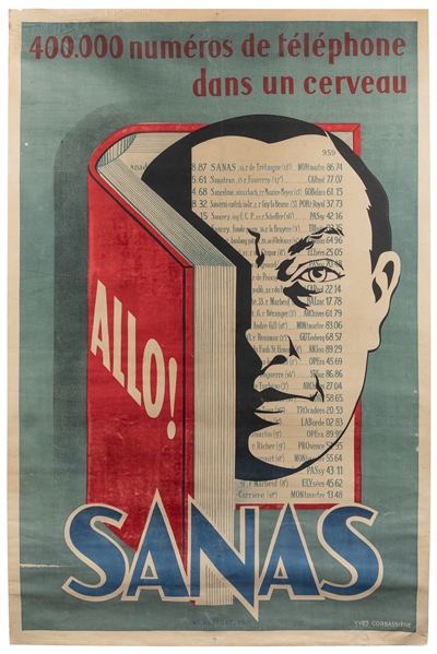  CORBASSIERE, Yves (1925 – 2020). Sanas / Allo! Paris: Harfo...