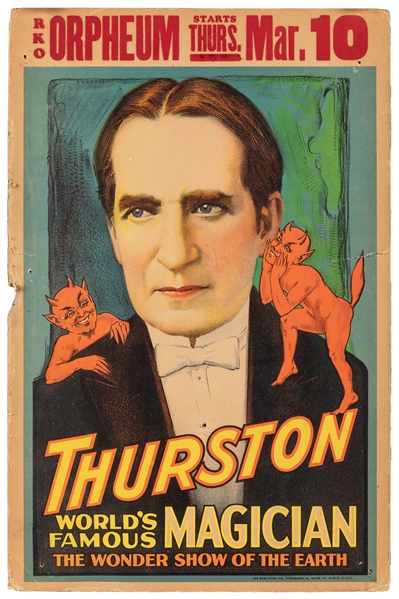  THURSTON, Howard. (1874 – 1936). Thurston World’s Famous Ma...