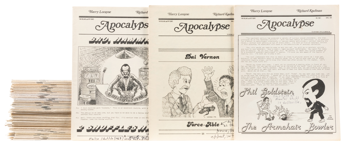  [MARLO] Apocalypse. Harry Lorayne. Monthly. V1 N1 (Jan. 197...