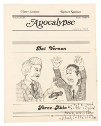  [MARLO] Apocalypse. Harry Lorayne. Monthly. V1 N1 (Jan. 197...